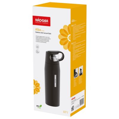 Термос Alba, черный-1