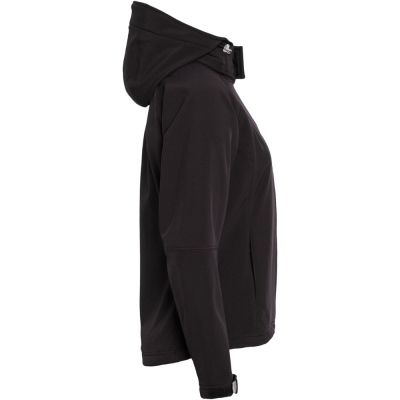 Куртка женская Hooded Softshell черная-1