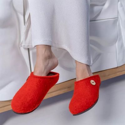 Домашние валенки Step, красные-6