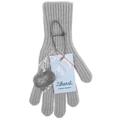 Перчатки Bernard, светло-серые-2