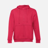 Толстовка мужская на молнии с капюшоном Amsterdam, красная