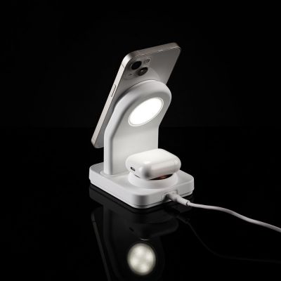 Зарядная станция с подсветкой Cooper Duo, белая-11