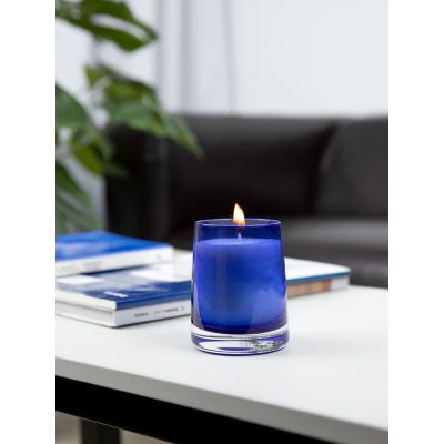 Ароматическая свеча Fragnola, пряная древесина и кардамон, темно-синяя-4