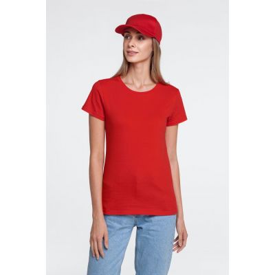 Футболка женская T-bolka Lady, красная-4
