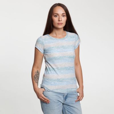 Футболка женская Rayet Lady двусторонняя, голубая с зеленым-7