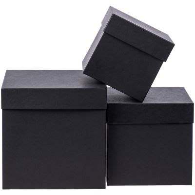Коробка Cube, M, черная-3