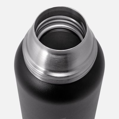 Термос Relaxika 1000 со стикерпаком, черный-5