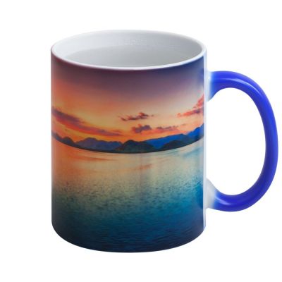 Кружка «Хамелеон», матовая, синяя-6