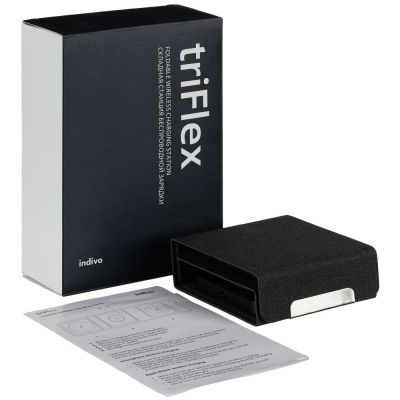 Складная станция беспроводной зарядки triFlex, черная-10