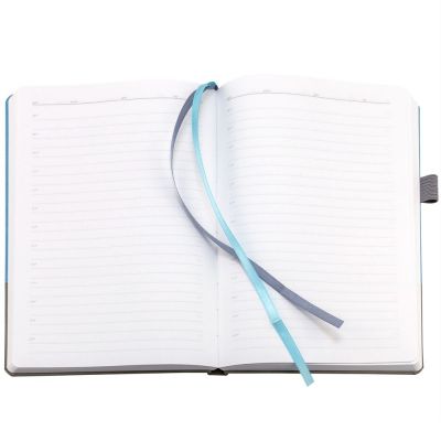 Ежедневник Horizon, недатированный, серый с голубым-7