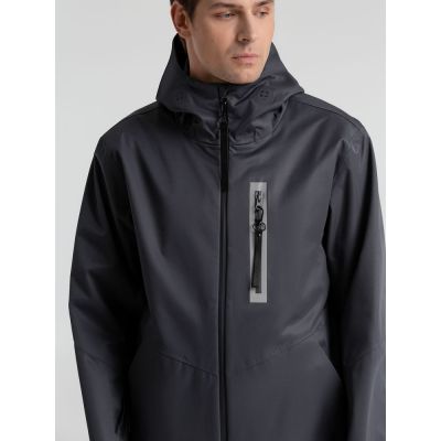 Куртка унисекс Shtorm, темно-серая (графит)-0