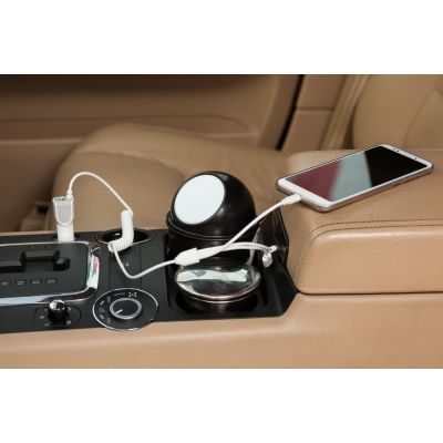 Автомобильное зарядное устройство High Ride, белое-5