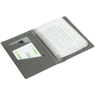 Обложка для автодокументов Devon, серая-2