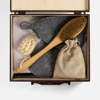 Банный набор Great Heat Therapy, женский, светло-серый-1