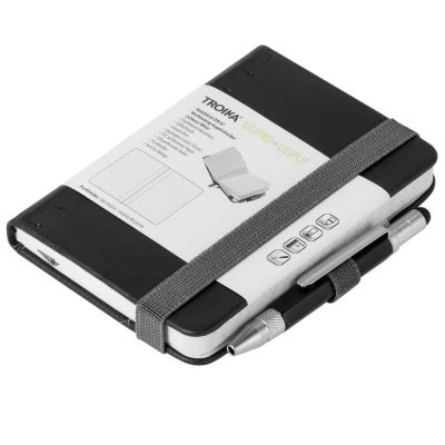 Блокнот Lilipad с ручкой Liliput, черный-0