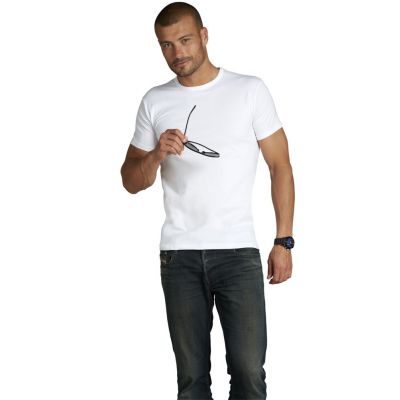 Футболка мужская Milano 190, белая-2