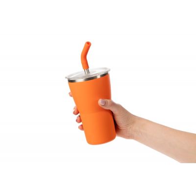 Термостакан Sapporo без логотипа, оранжевый-8