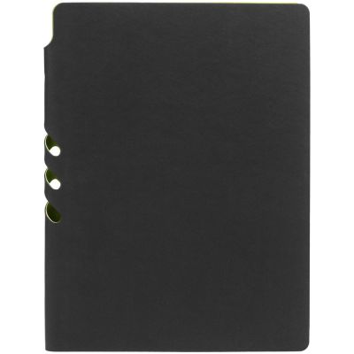 Ежедневник Flexpen Black, недатированный, черный с зеленым-2