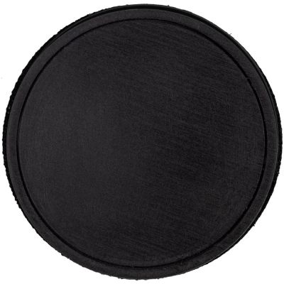 Лейбл из ПВХ с липучкой Menteqo Round, черный-1