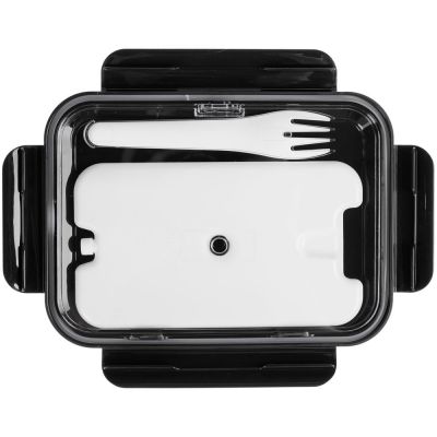 Ланчбокс Cibus с аккумулятором холода, белый с черным-2