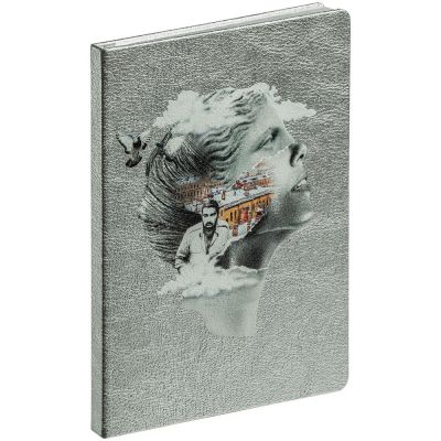 Блокнот «Подруга Питер», серебристый-2