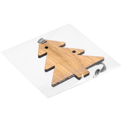 Деревянная подвеска Christmate, елочка-2