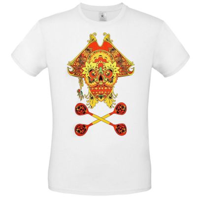 Футболка Yo Ho Hohloma, белая-1