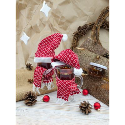 Шапочка на игрушку Dress Cup, красная-2