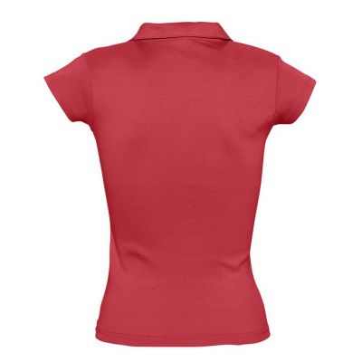 Рубашка поло женская без пуговиц Pretty 220, красная-1