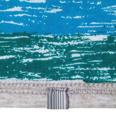 Футболка женская Rayet Lady двусторонняя, голубая с зеленым-6