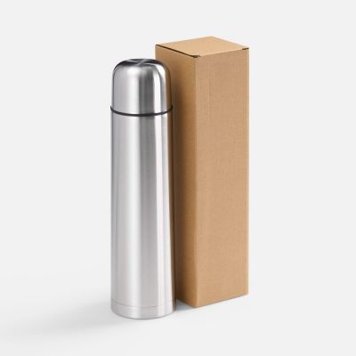 Термос Plain 1000, ver.2, серебристый-7