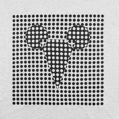 Футболка женская Optical Mouse, серый меланж-1