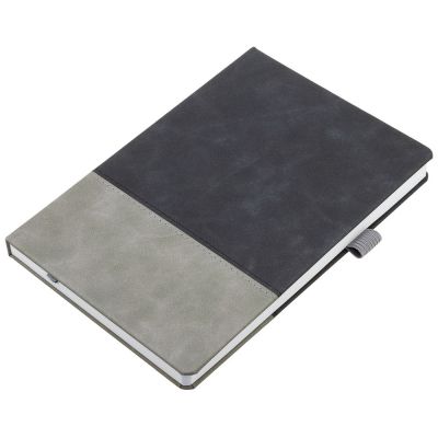 Ежедневник Horizon, недатированный, серый с черным-3