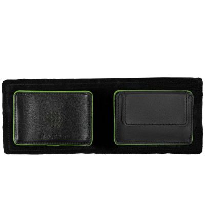 Кошелек Partinico, черный с зеленым-2