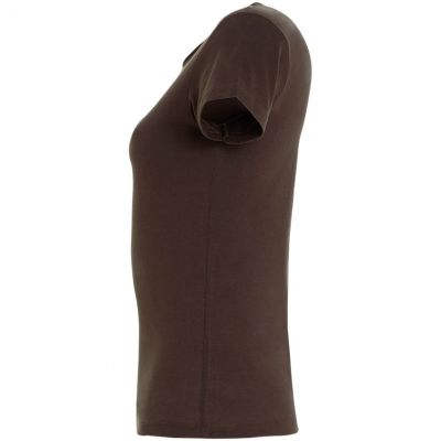 Футболка женская Miss 150, шоколадно-коричневая-2