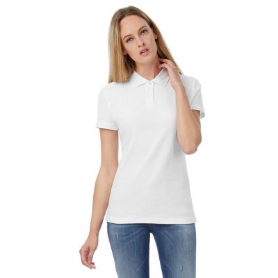Рубашка поло женская ID.001 белая-3