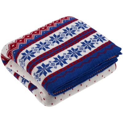 Плед Happy View, синий с красным-1