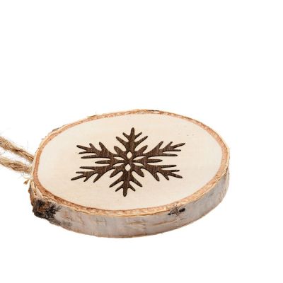 Подвеска Logger, малая, со снежинкой-2