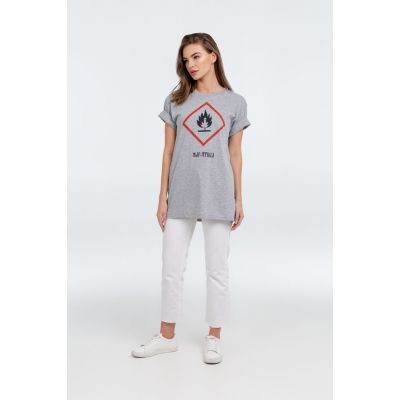 Футболка «Жар-птица», серый меланж-4