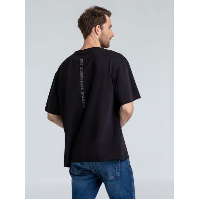 Футболка оверсайз «Внутренний Рим», черная-0