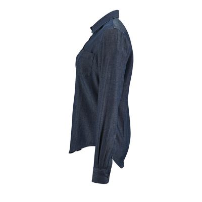 Рубашка женская Barry Women, синяя (деним)-2