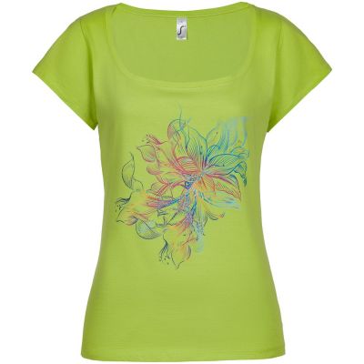 Футболка женская Vibrance, зеленое яблоко-0