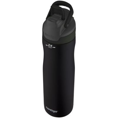 Термобутылка Autoseal Chill, вакуумная, черная-3