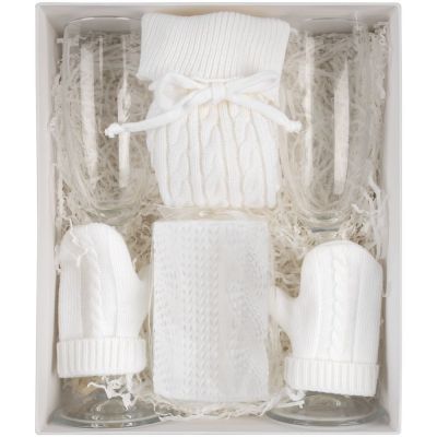 Набор «Белая нежность» с бокалами для шампанского-2