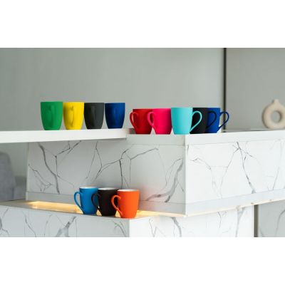 Кружка Good Morning с покрытием софт-тач, ver.2, синяя-3