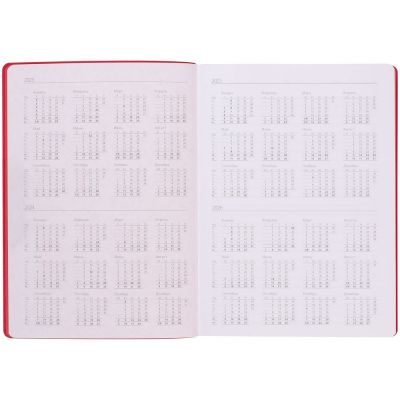 Ежедневник Flexpen Shall, недатированный, красный-8