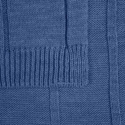 Плед Bambolay, синий (черника)-2