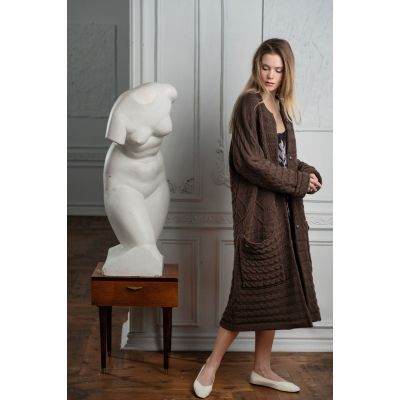 Кардиган женский Warmheart, коричневый-5