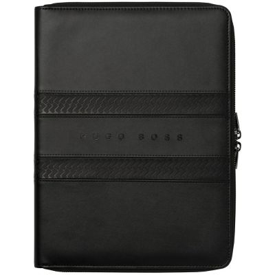 Папка Tire с блокнотом А4, черная-0