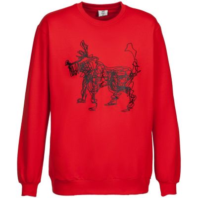 Толстовка «Собака Каляка», красная-0